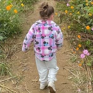 Target Kids Plaid Jacket - Pink and Blue